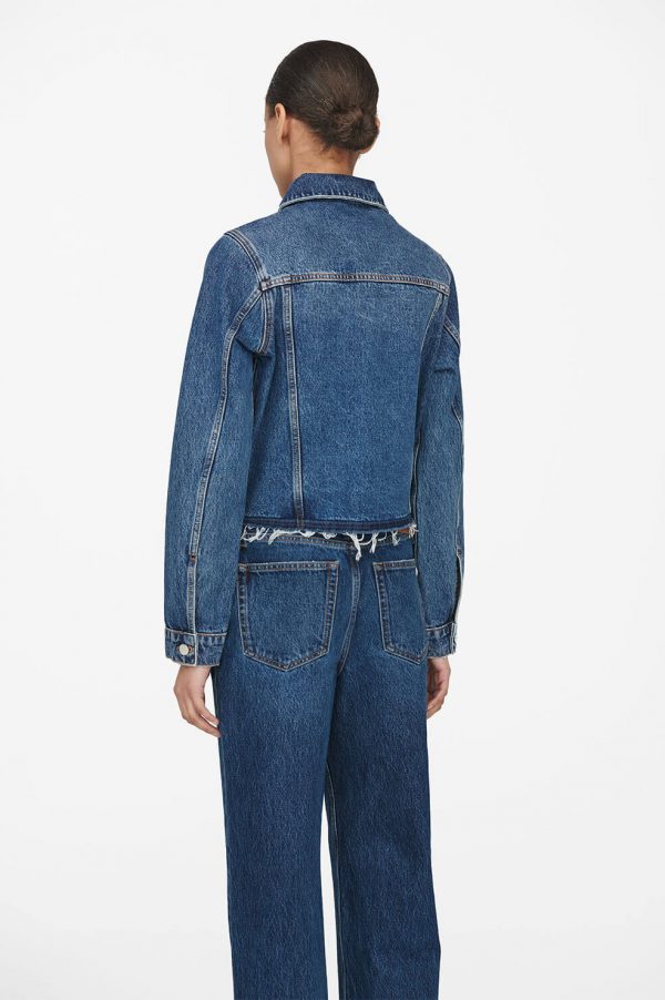 ANINE BING JACKIE 1999 JACKET - MID INDIGO - Image 4