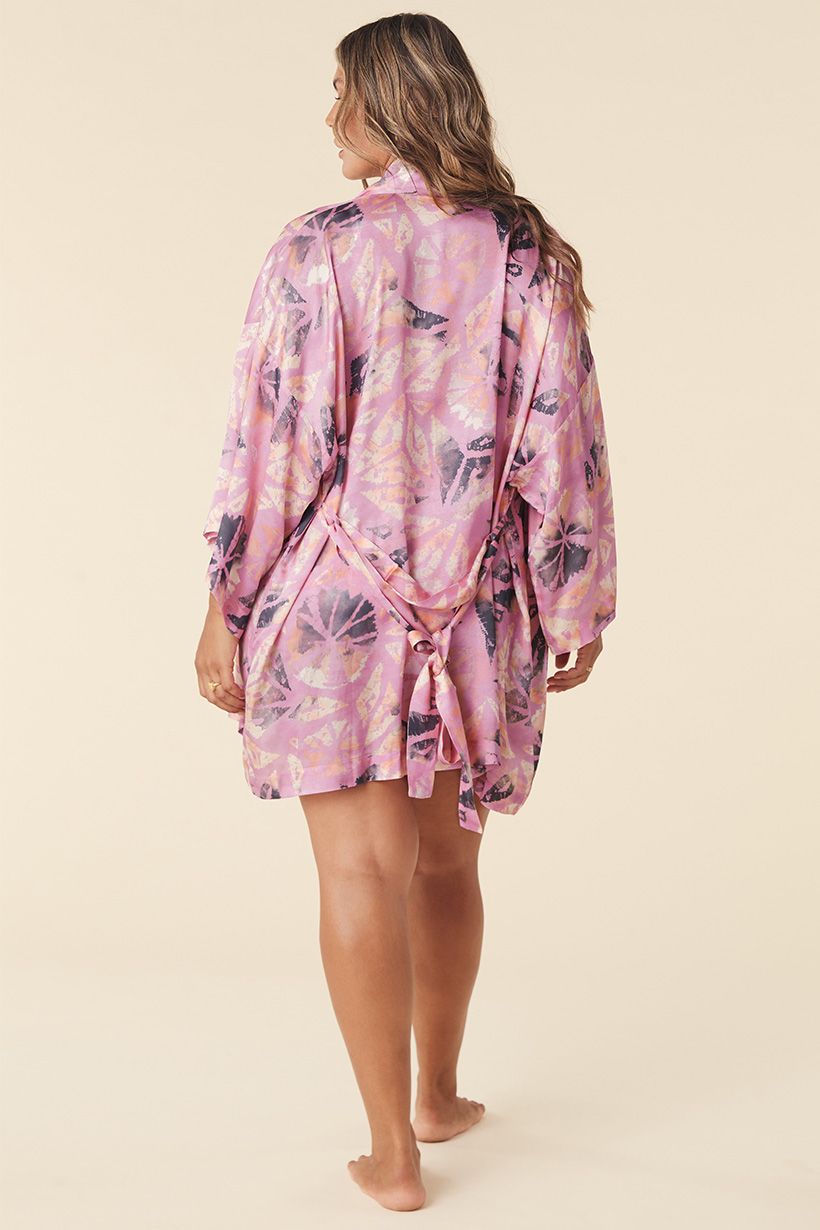 SPELL MARSHMALLOW SKY SHORT ROBE MUSK Gypsett