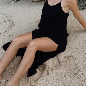 BAHHGOOSE SIGNATURE ROSE DRESS Black