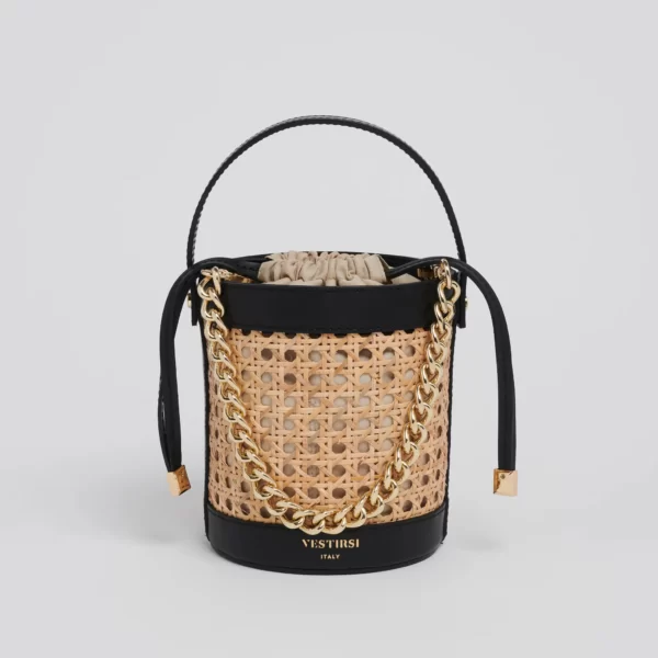 VESTIRSI Brittany  Rattan Bucket Bag - Image 2