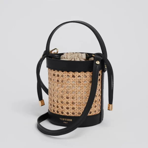 VESTIRSI Brittany  Rattan Bucket Bag - Image 3