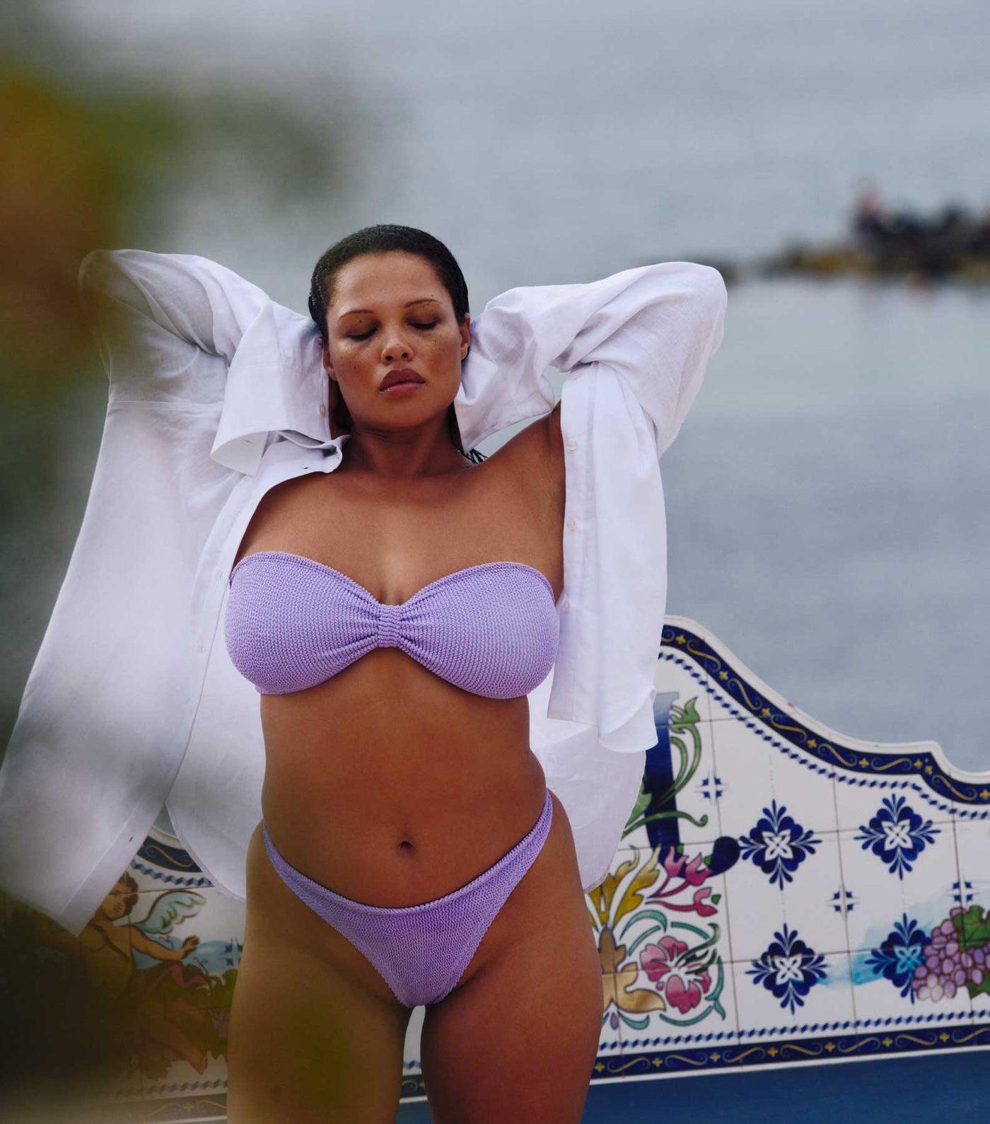 HUNZA G Jean Bikini Lilac - Image 4