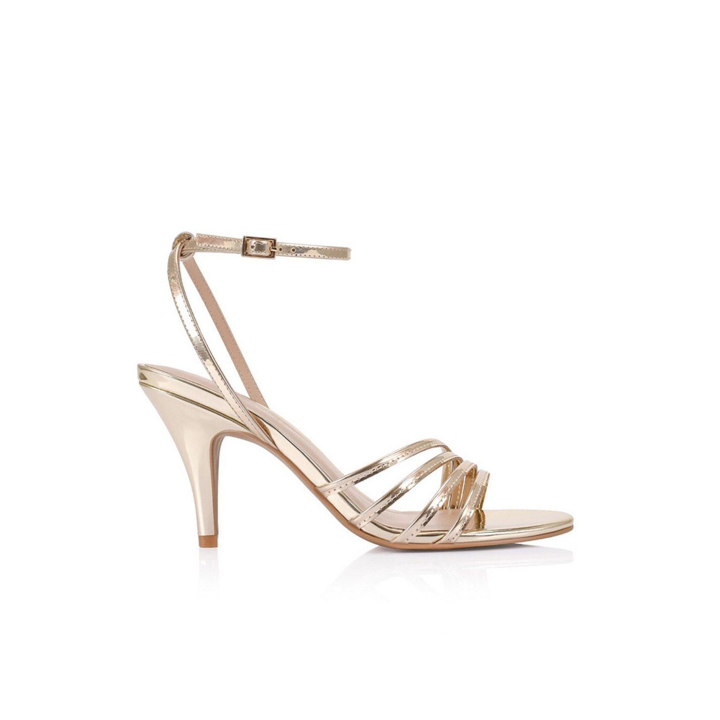 LANA WILKINSON Chelsea Sandal Gold Metallic Leather