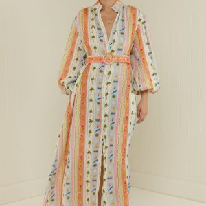 PALM NOOSA Noddy Dress Tropical Stripe
