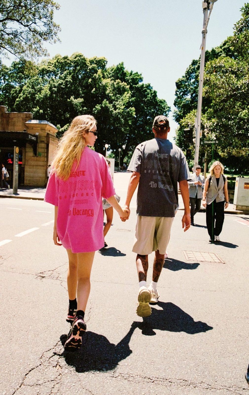 SSAINT No Vacancy Tee PINK ACID - Image 2