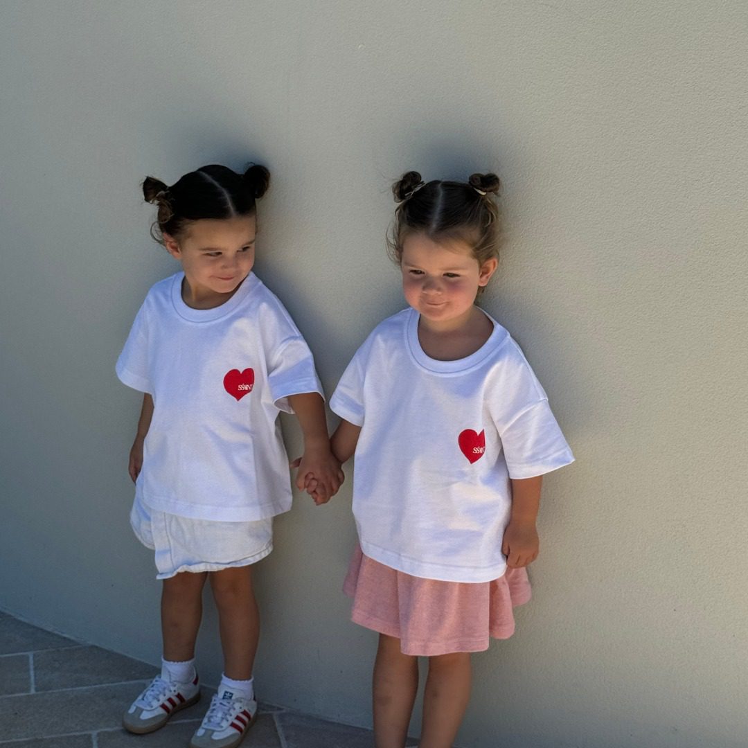 SSAINT Kids Red Heart Tee - Image 2