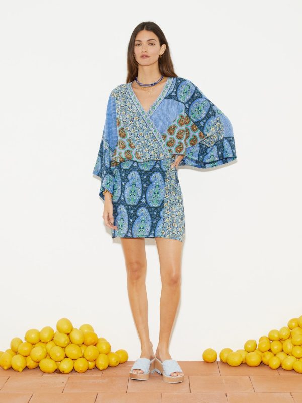 BOTEH onda silk robe dress