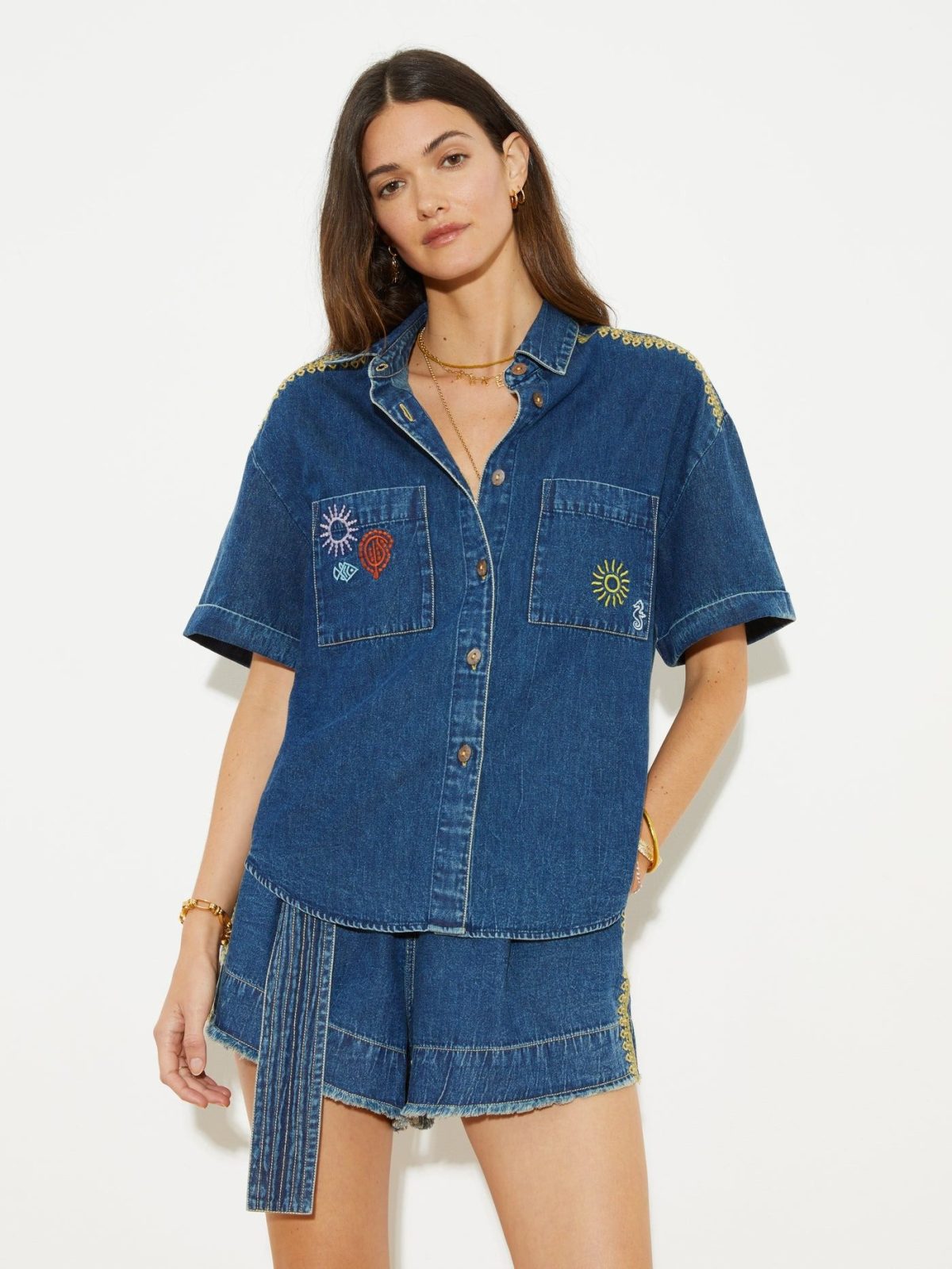 BOTEH septime boy shirt Vintage deep blue