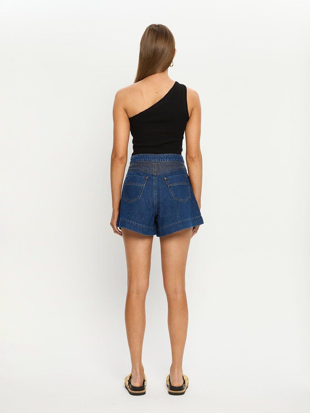 KIVARI Celene Denim Short - Indigo - Image 2