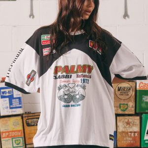 SABBI THE VERY OVERSIZED MERMAID RACING TEE - Black