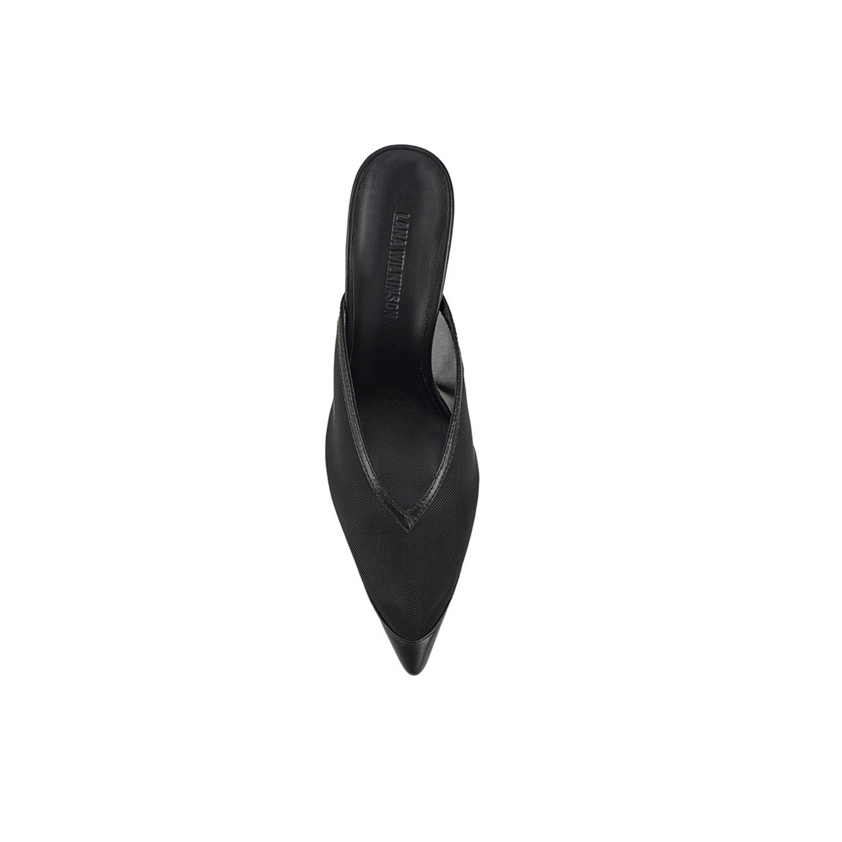 LANA WILKINSON Jocelyn Mule Black Mesh & Leather - Image 3