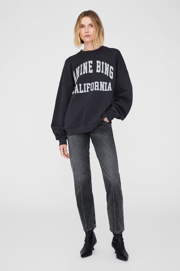ANINE BING MILES SWEATSHIRT ANINE BING - VINTAGE Black - Image 2