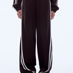ENA PELLY VALENTINA STRIPE PANT Cocoa