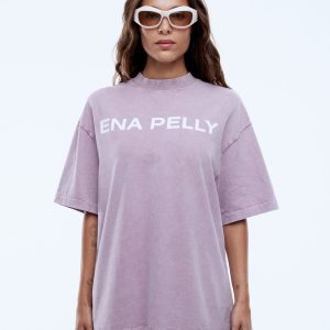 ENA PELLY CHLOE OVERSIZED TEE Vintage Rose