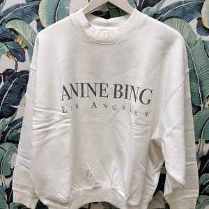 ANINE BING JACI SWEATSHIRT LOS ANGELES - Ivory