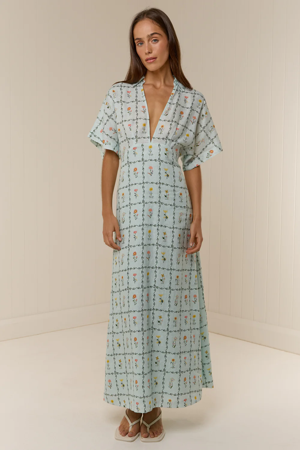 PALM NOOSA - Jasmine Dress Calypso Tile