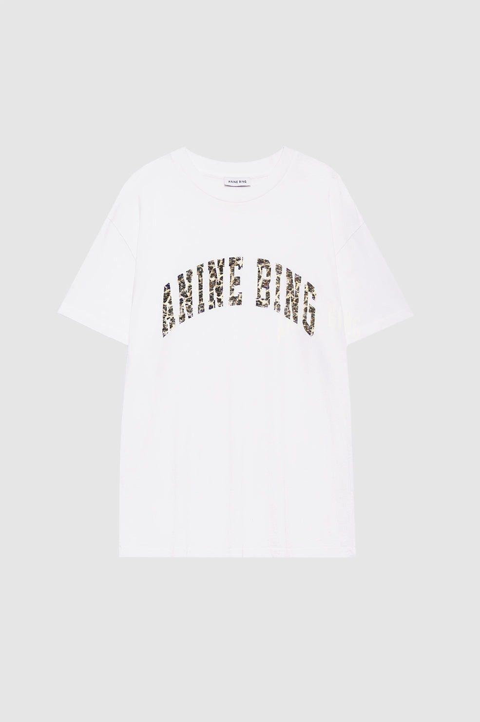 ANINE BING Walker Tee Anine Bing Leopard
