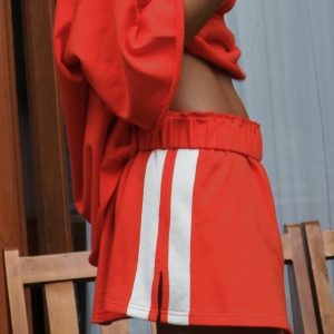 LUNA LANE The Maya Mini Skirt / Chilli