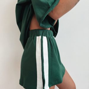 LUNA LANE The Maya Mini Skirt / Forest Green