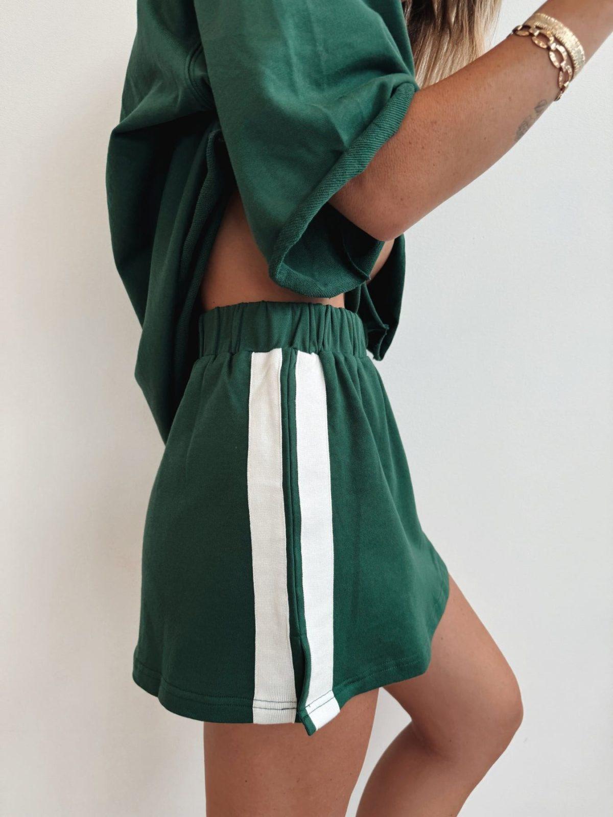 LUNA LANE The Maya Mini Skirt / Forest Green