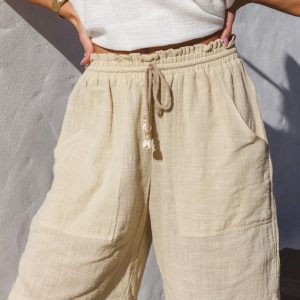 Cabo Long Beach Shorts - Natural