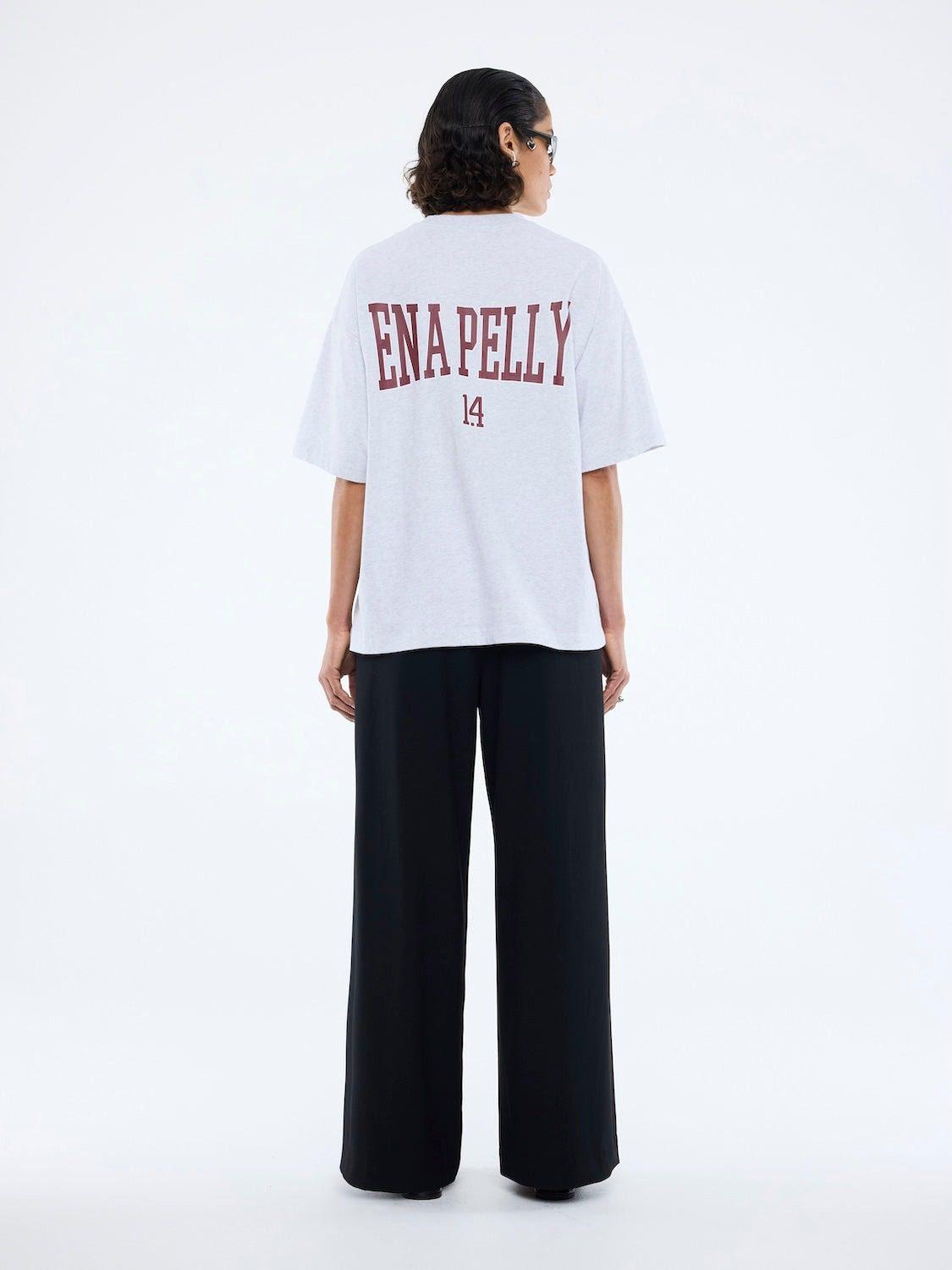 ENA PELLY VARSITY ARCH TEE White Marle - Image 2