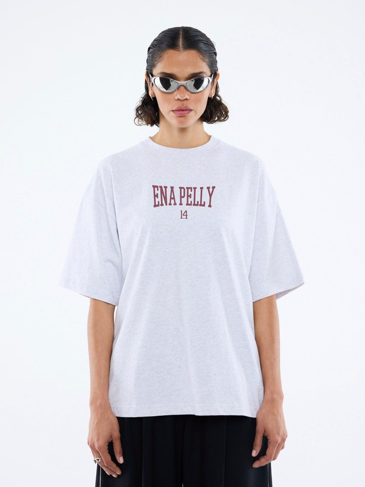 ENA PELLY VARSITY ARCH TEE White Marle