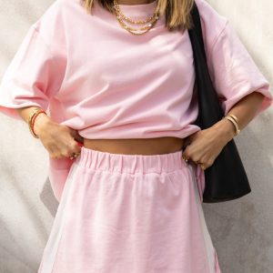 LUNA LANE The Maya Mini Skirt / Pink