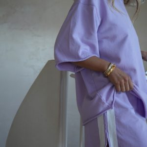 LUNA LANE The Maya Mini Skirt / Lilac