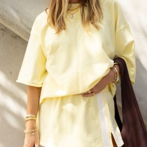 LUNA LANE The Maya Mini Skirt / Lemon