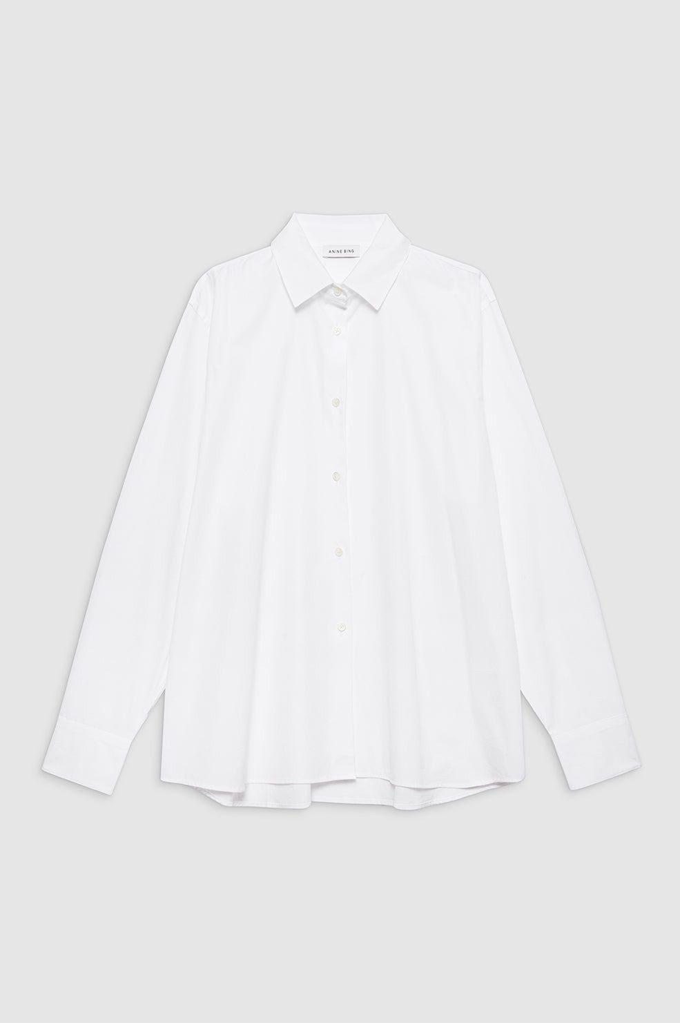 ANINE BING Essie Shirt White