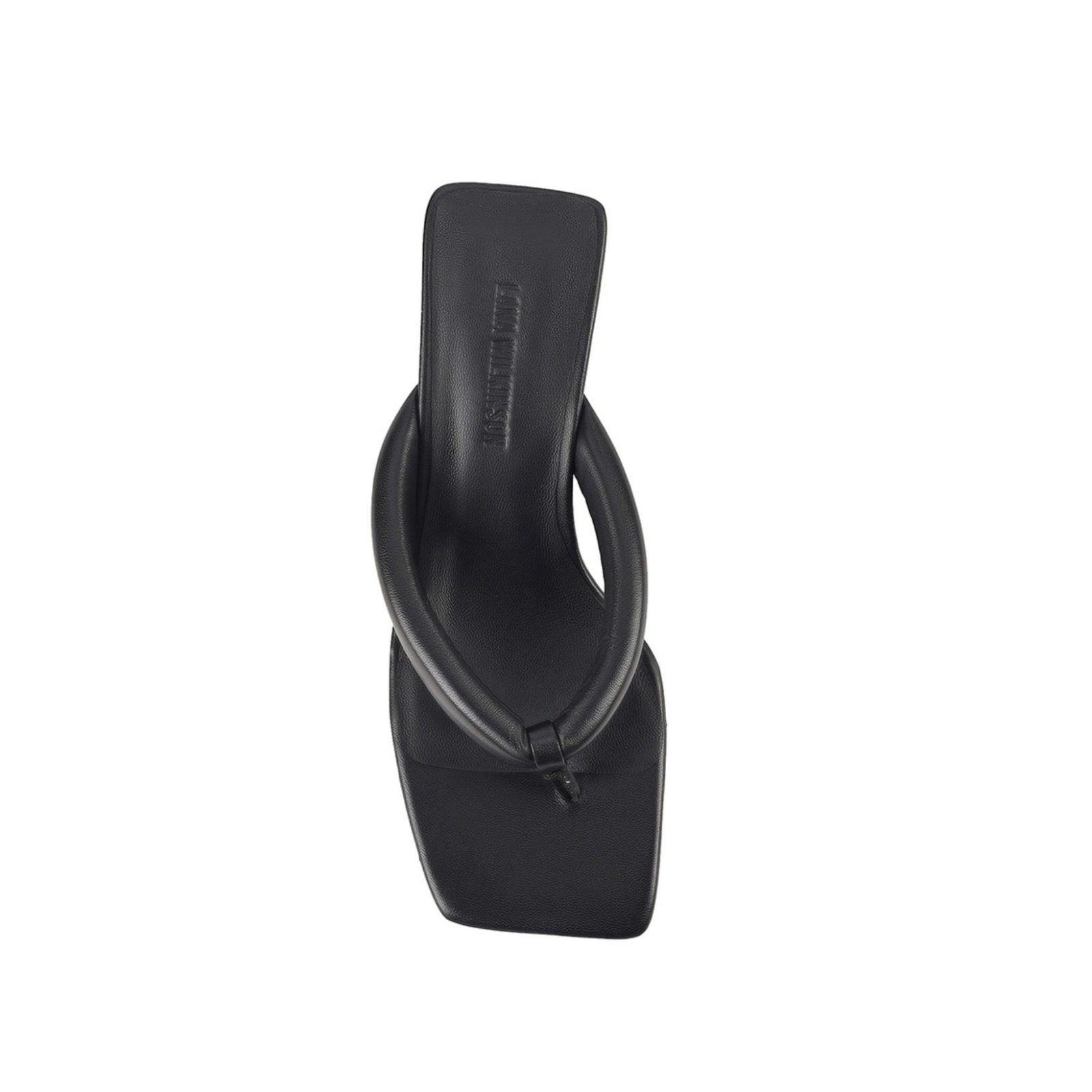 LANA WILKINSON Mandy Wedge Black Leather - Image 2