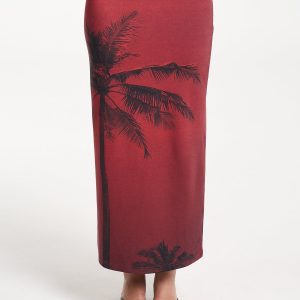 SUMMI MIDI SKIRT-LA PALMA