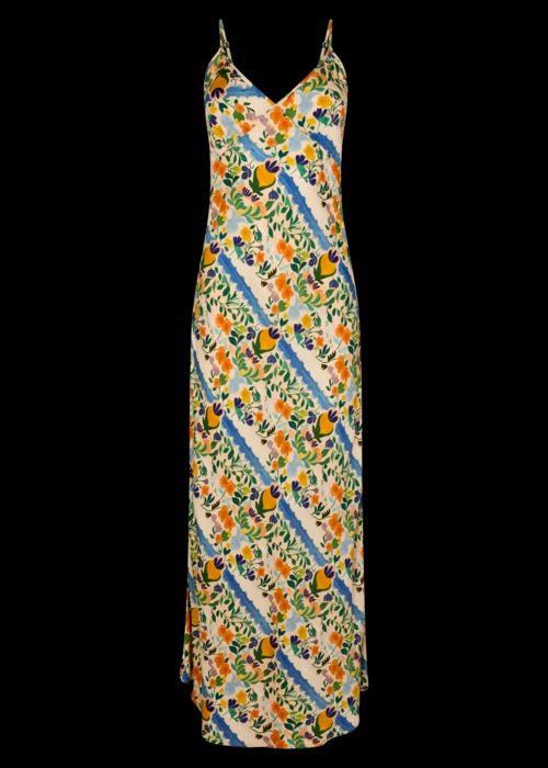 KINGA CSILLA LIMONE TRIANGLE SLIP DRESS