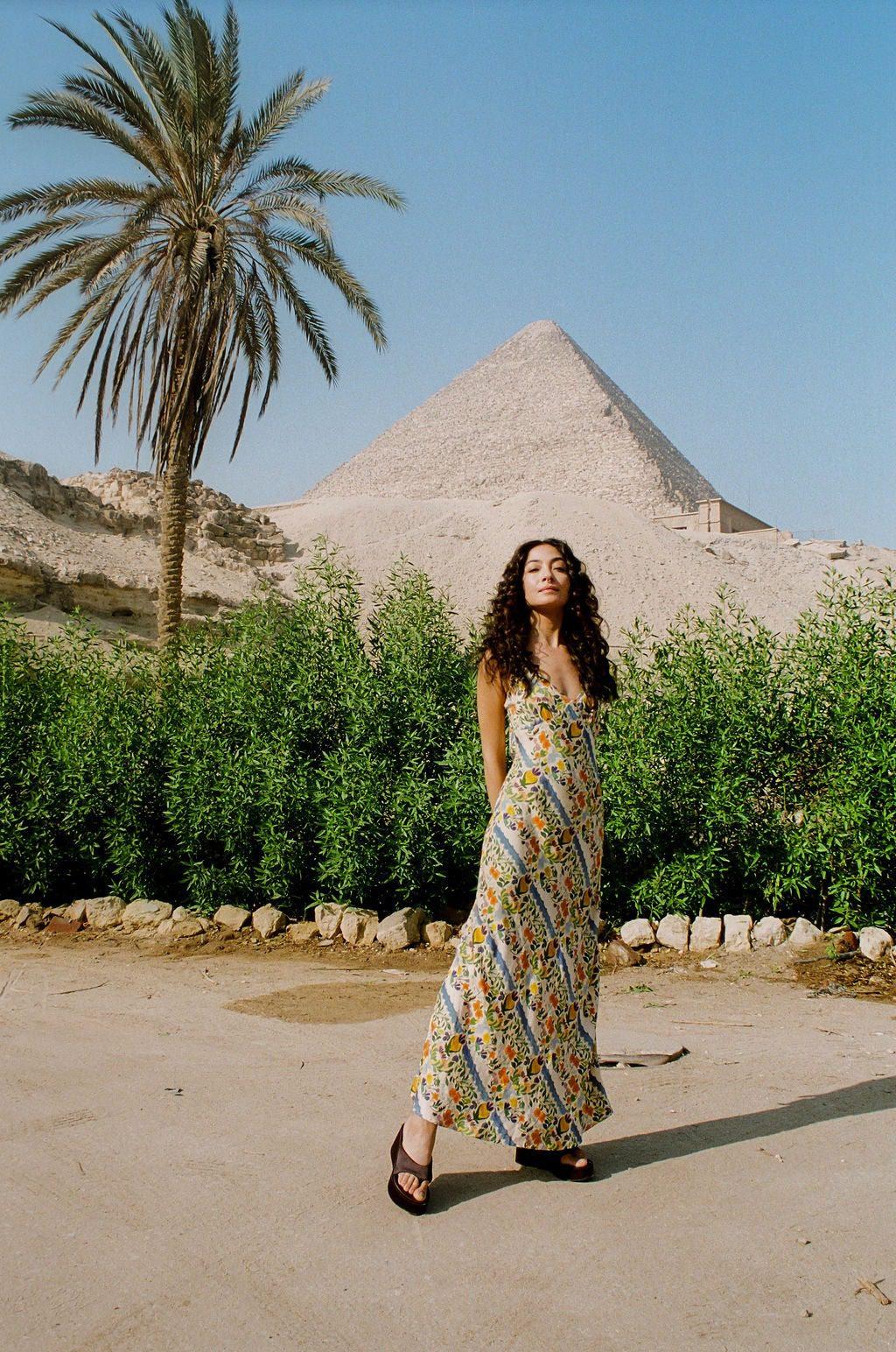 KINGA CSILLA LIMONE TRIANGLE SLIP DRESS - Image 2