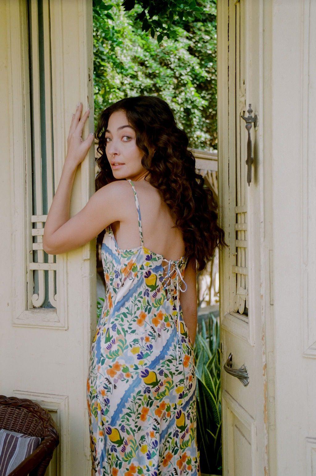 KINGA CSILLA LIMONE TRIANGLE SLIP DRESS - Image 3