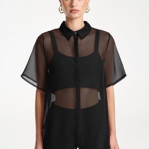 SUMMI SUMMI ROMEO SHIRT - MIDNIGHT BLACK