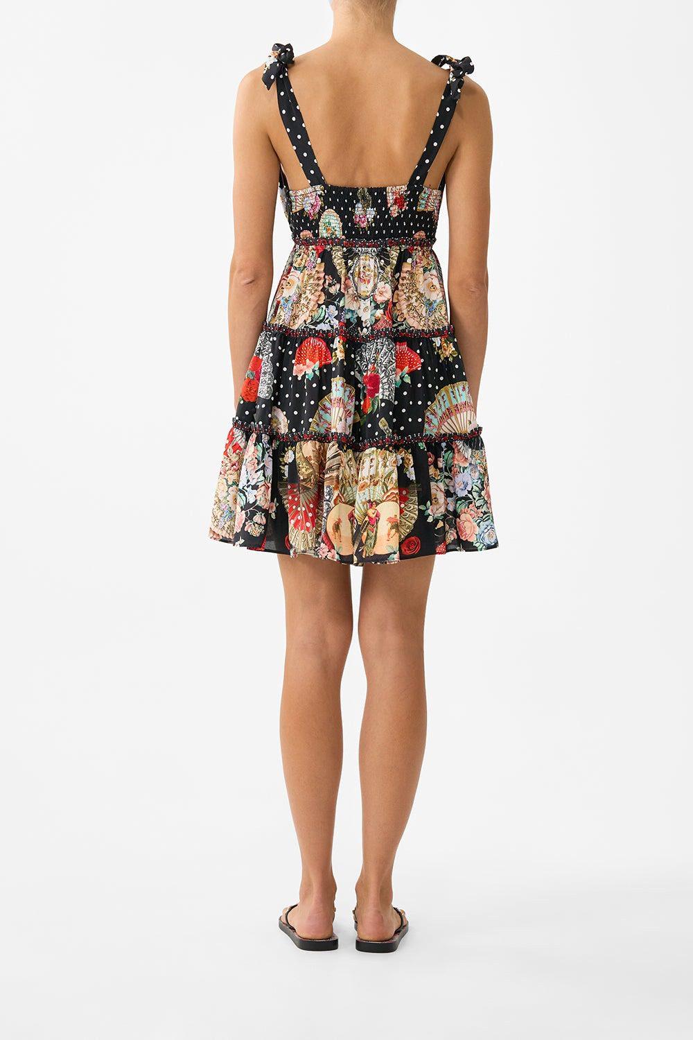 CAMILLA tiered short dress with shoulder ties Daughters of duende - Image 2