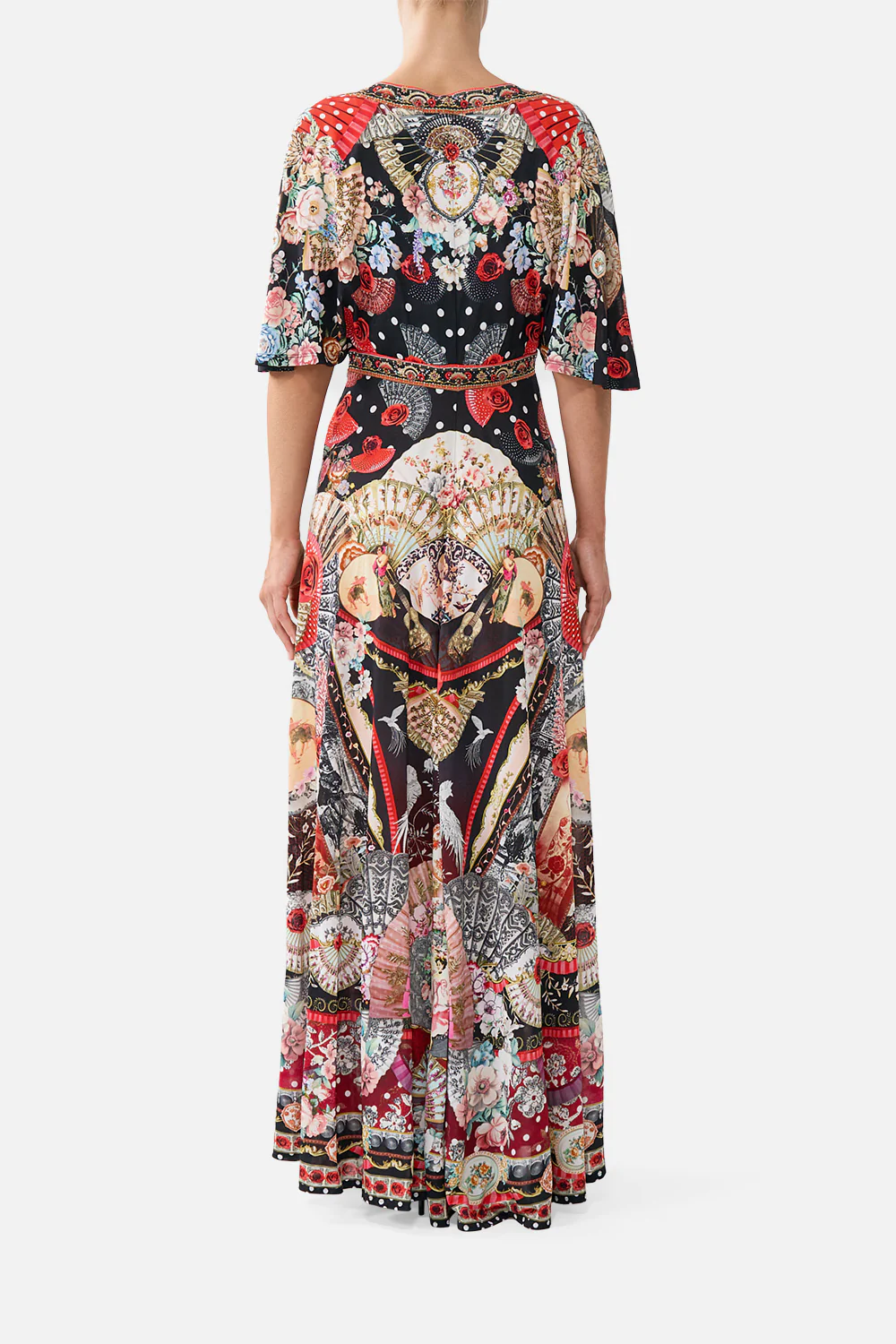 CAMILLA flutter sleeve tie front jersey dress Daughters of duende - Image 2