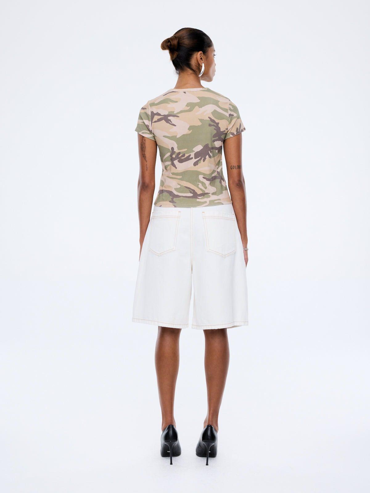 ENA PELLY TESSA BABY TEE DESERT CAMO - Image 2