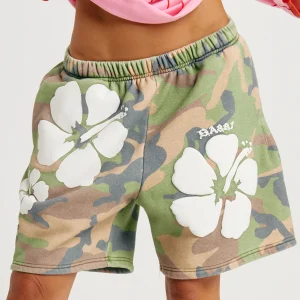 SABBI THE HAPPY HIBISCUS SHORTS - CAMO
