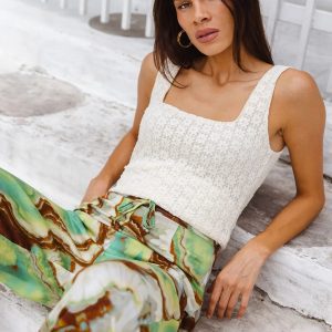 NINE LIVES BAZAAR Erin Top - Vanilla