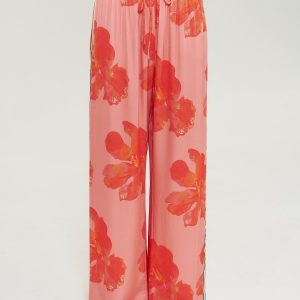 SUMMI SUMMI WIDE LEG PANT - PEACH PETALS