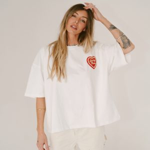 HAPPY LITTLE MOTHER Sorry Mum Tee white