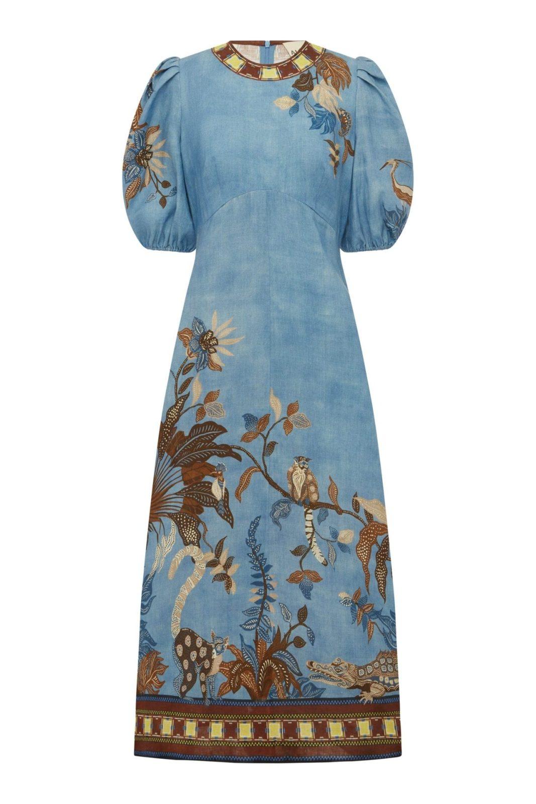 ALEMAIS georgie midi dres