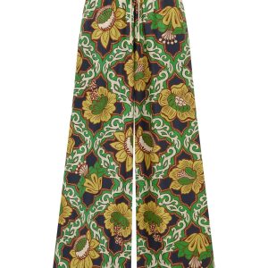 ALEMAIS Liana silk palazzo pant