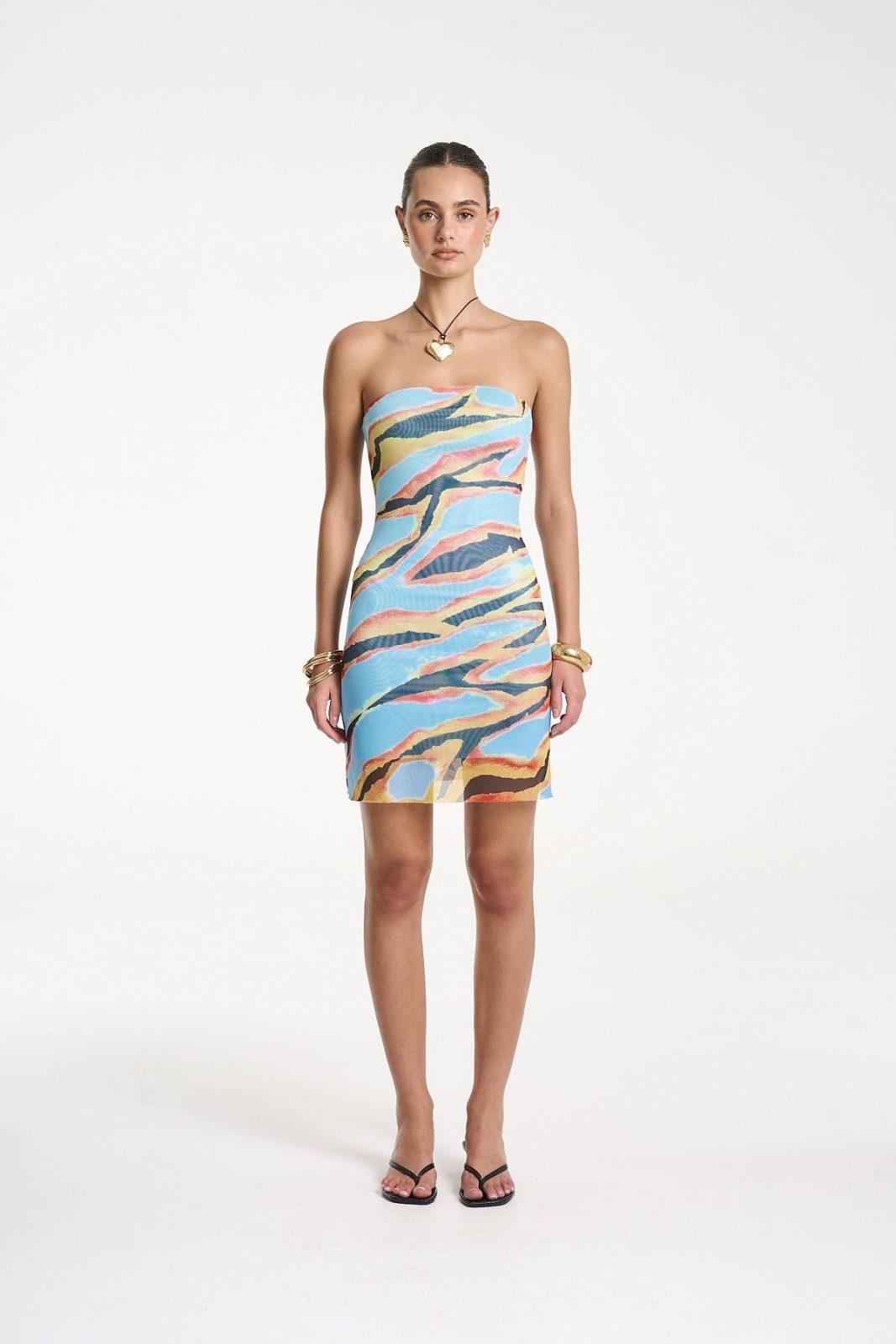 SUMMI SUMMI STRAPLESS MESH MINI - ZANZIBAR