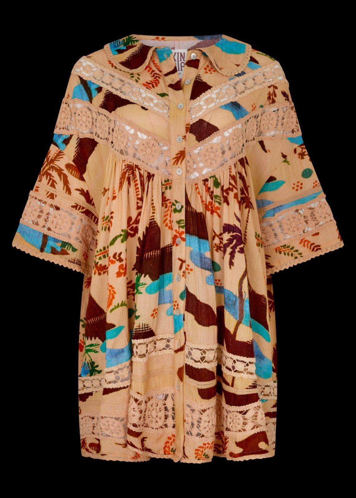 KINGA CSILLA ISLAND NOLA BUTTON DOWN DRESS