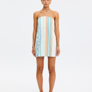 KIVARI Pippa mini dress green/brown