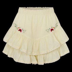 KINGA CSILLA REKA EMBROIDRED FAE FRILL SKORT